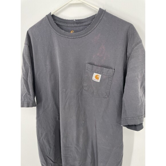 Carhartt Shirt Pocket Tee Logo Workwear Original Fit Skater Thrashed K87 Tall - Picture 9 of 13